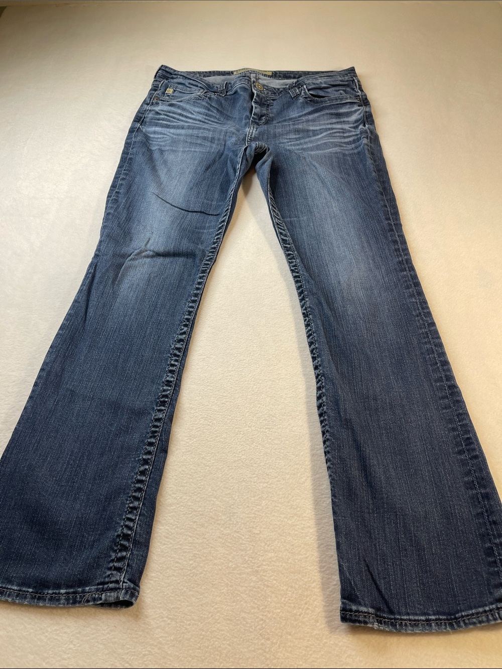 Big Star MADDIE BOOT MID RISE  Women's Dark Blue Flared Jeans SIZE 32R